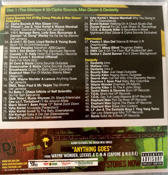 Cipha Sounds*, Max Glazer & Dexterity (2), Various : Cornerstone Mixtape - Oct 03 / #55 (2xCD, Mixed, Mixtape, Promo)