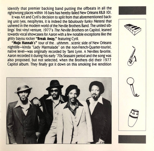 The Neville Brothers : Treacherous Too! A History Of The Neville Brothers, Volume Two (1955-1987) (CD, Comp, RM, Tap)