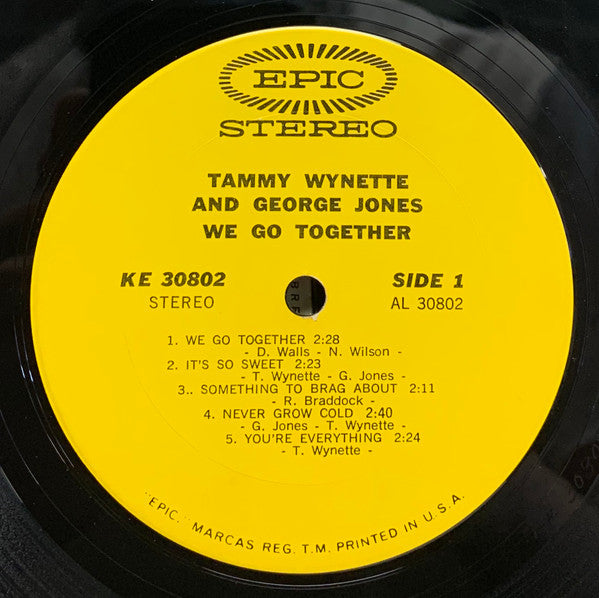 George Jones & Tammy Wynette : We Go Together (LP, Album, Ter)