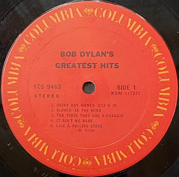 Bob Dylan : Bob Dylan's Greatest Hits (LP, Comp, RE, RP, Ter)