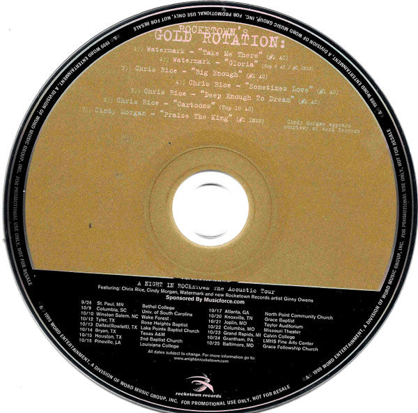 Various : A Night In Rocketown: The Radio Favorites (CD, MiniAlbum, Comp, Promo)
