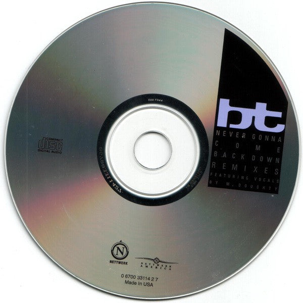 BT Featuring Mike Doughty : Never Gonna Come Back Down (Remixes) (CD, Maxi)