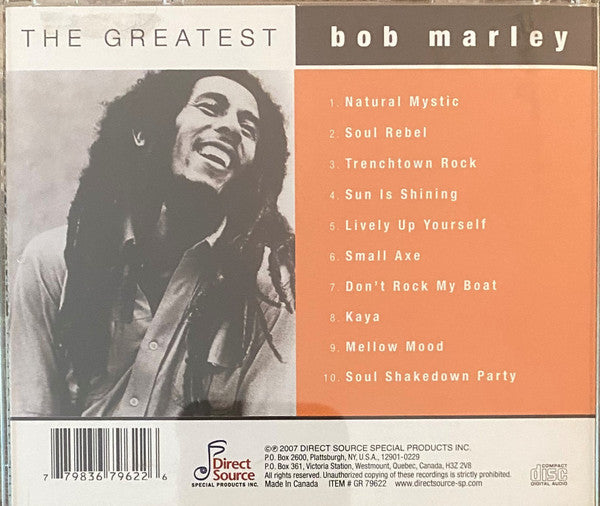 Bob Marley : The Greatest Bob Marley  (CD, Comp)