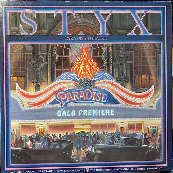 Styx : Paradise Theatre (LP, Album, Etch, Uni)