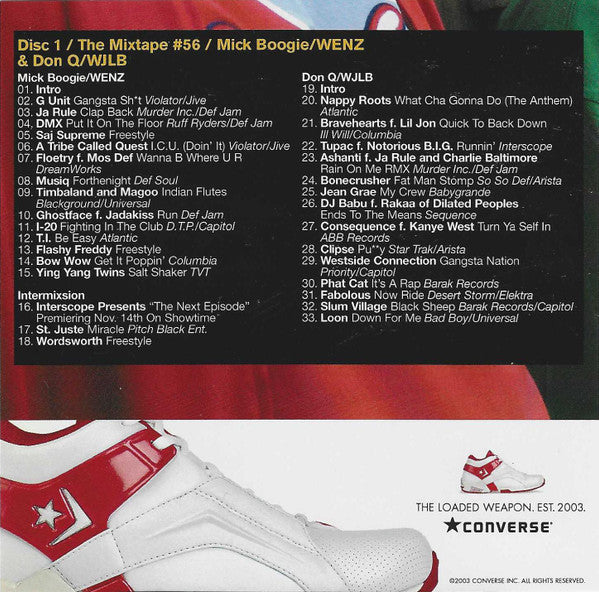 Mick Boogie, DJ Don Q & Clinton Sparks, Various : Cornerstone Mixtape #56 / Nov. 03 (CD, Mixed, Mixtape, Promo + CD, Comp, Promo + DVD-)