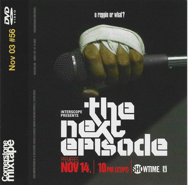 Mick Boogie, DJ Don Q & Clinton Sparks, Various : Cornerstone Mixtape #56 / Nov. 03 (CD, Mixed, Mixtape, Promo + CD, Comp, Promo + DVD-)