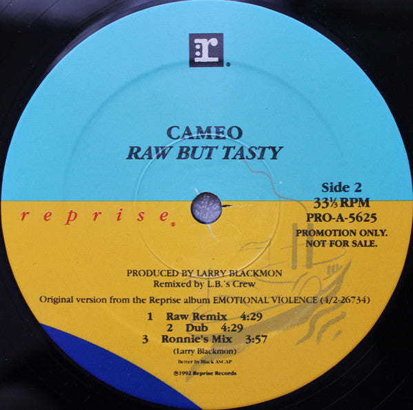 Cameo : Raw But Tasty (12", Promo)