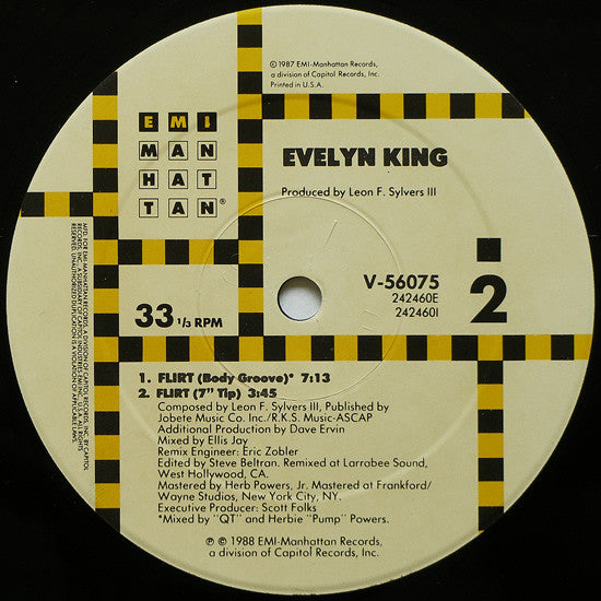 Evelyn King : Flirt (12", Single)