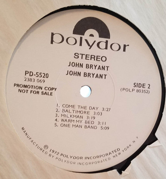 John Bryant (7) : John Bryant (LP, Album, Promo)