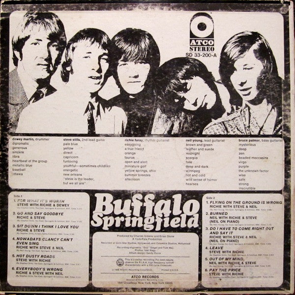 Buffalo Springfield : Buffalo Springfield (LP, Album)