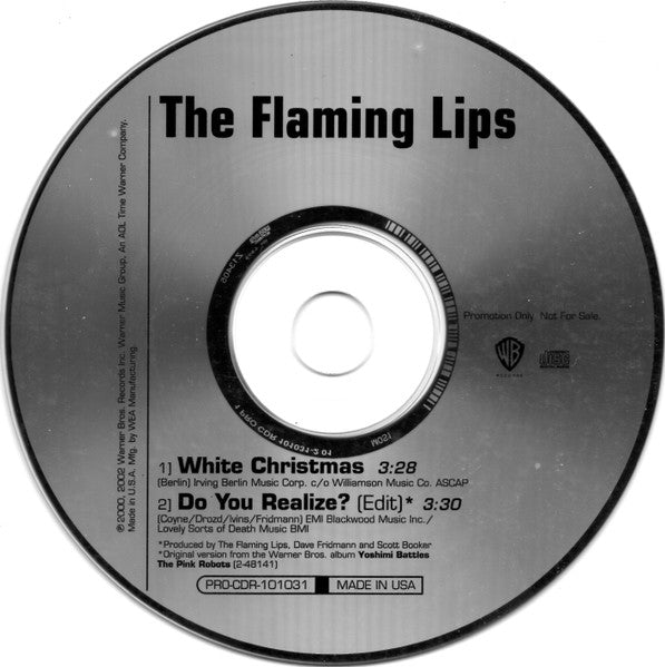 The Flaming Lips : White Christmas (CD, Single, Promo)