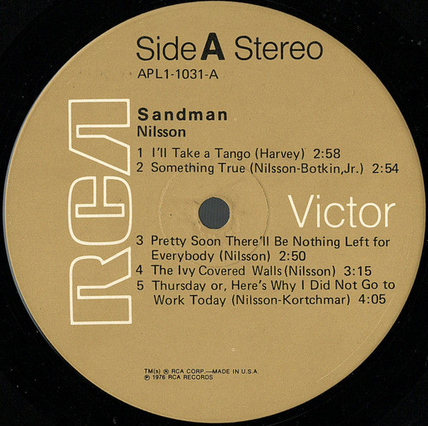 Harry Nilsson : Sandman (LP, Album, Hol)