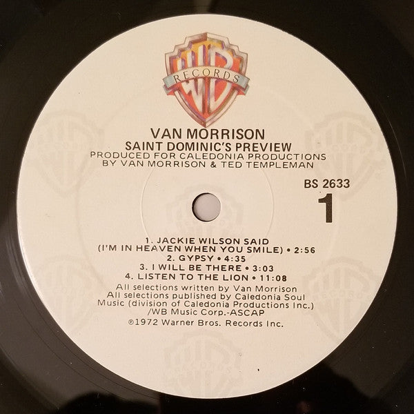 Van Morrison : Saint Dominic's Preview (LP, Album, RE)