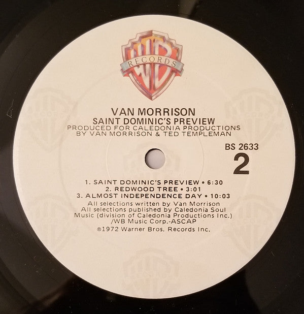 Van Morrison : Saint Dominic's Preview (LP, Album, RE)