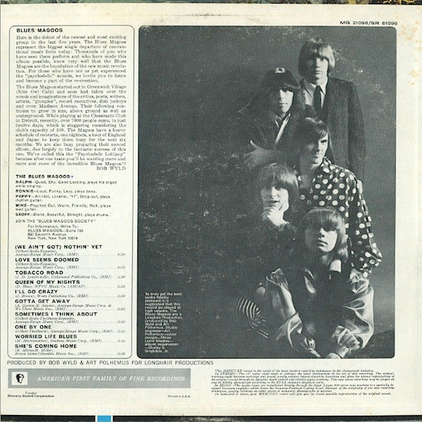 Blues Magoos : Psychedelic Lollipop (LP, Album, Mono)