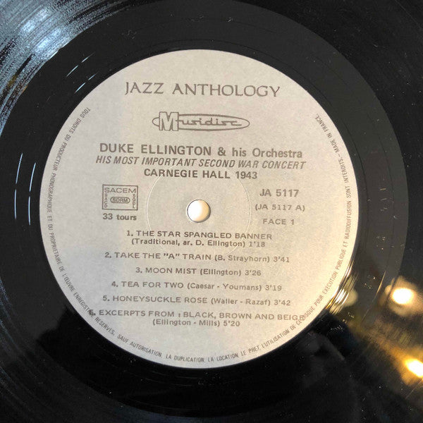 Duke Ellington And His Orchestra : His Most Important Second War Concert: Carnegie Hall 1943 (LP, Album)