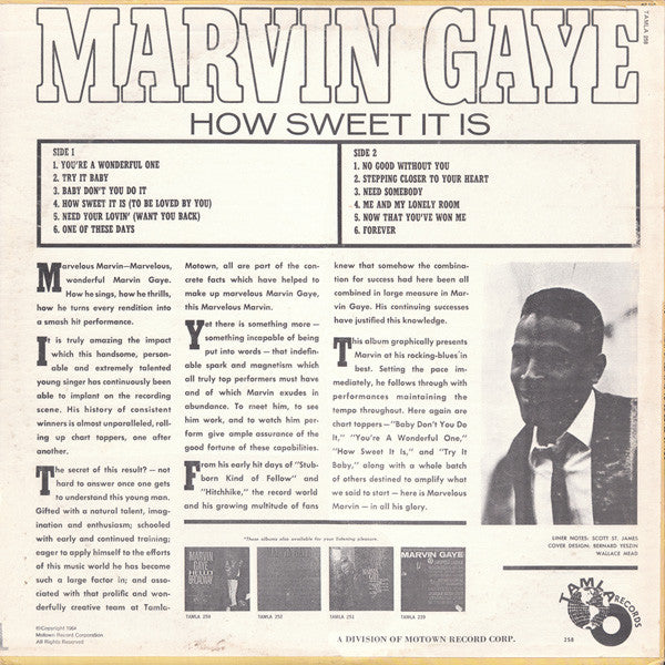 Marvin Gaye : How Sweet It Is To Be Loved By You (LP, Album, Mono, Ind)