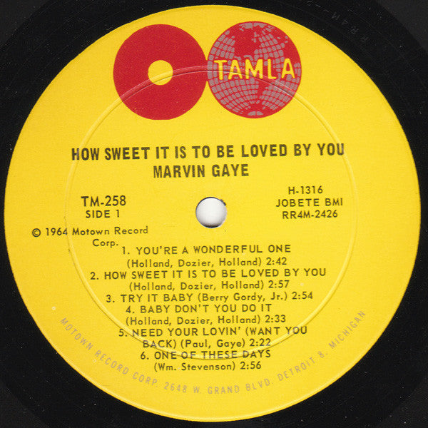 Marvin Gaye : How Sweet It Is To Be Loved By You (LP, Album, Mono, Ind)