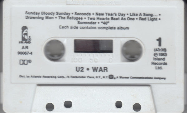 U2 : War (Cass, Album, AR )