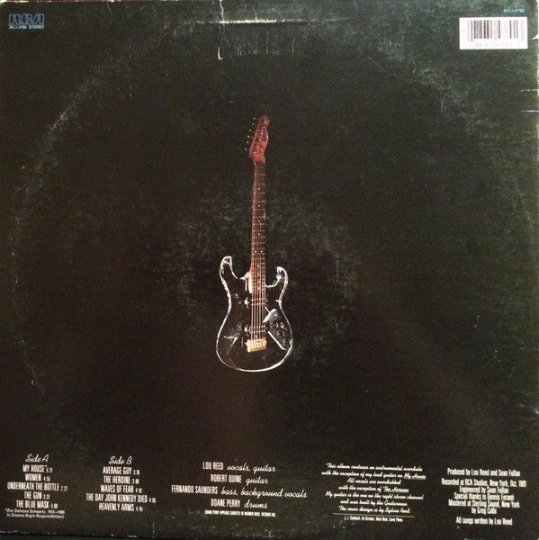 Lou Reed : The Blue Mask (LP, Album, RE, Ind)