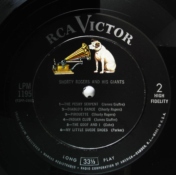 Shorty Rogers And His Giants : Shorty Rogers And His Giants (LP, Album, Mono)