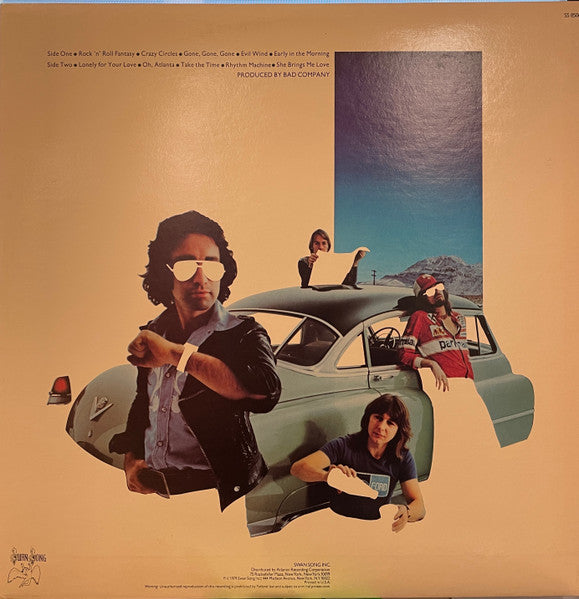 Bad Company (3) : Desolation Angels (LP, Album, RI )