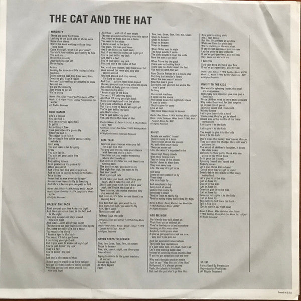 Ben Sidran : The Cat And The Hat (LP, Album, Ter)