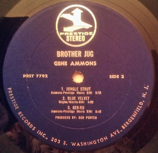 Gene Ammons : Brother Jug! (LP, Album, Blu)