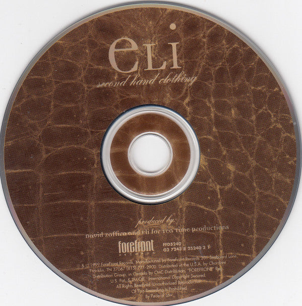 Eli (14) : Second Hand Clothing (CD, Album)