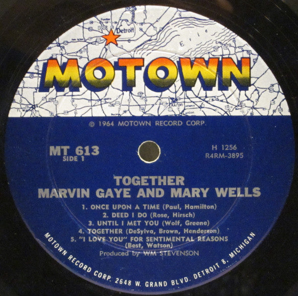 Marvin Gaye And Mary Wells : Together  (LP, Album, Mono, Hol)