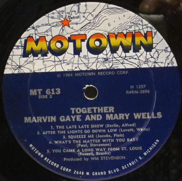 Marvin Gaye And Mary Wells : Together  (LP, Album, Mono, Hol)