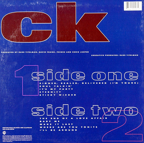 Chaka Khan : CK (LP, Album, All)