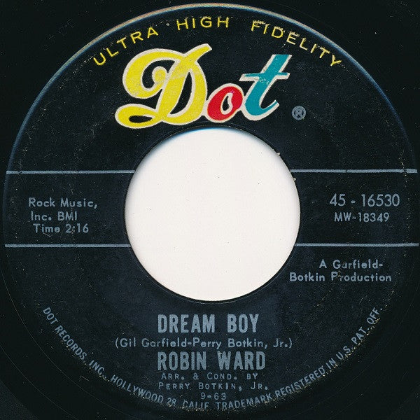 Robin Ward : Wonderful Summer / Dream Boy (7")