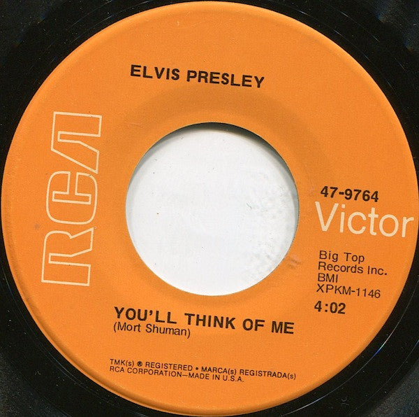 Elvis Presley : Suspicious Minds  (7", Hol)