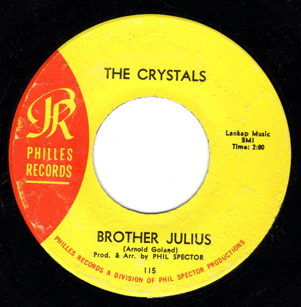 The Crystals : Then He Kissed Me (7", Single)