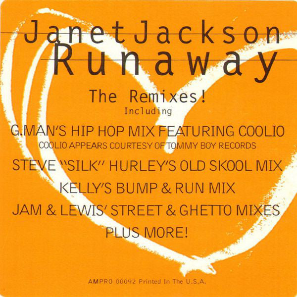 Janet Jackson : Runaway (2x12", Promo)