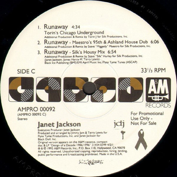 Janet Jackson : Runaway (2x12", Promo)