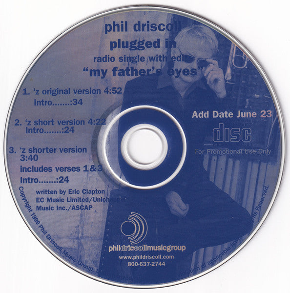 Phil Driscoll : Plugged In (CD, Single, Promo)