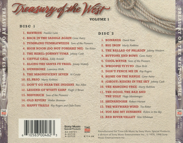 Various : Treasury Of The West - Volume 1 (2xCD, Comp)
