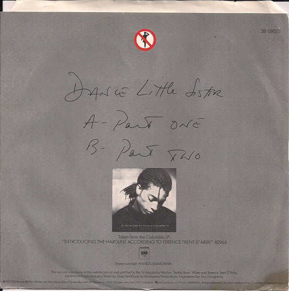Terence Trent D'Arby : Dance Little Sister (7")