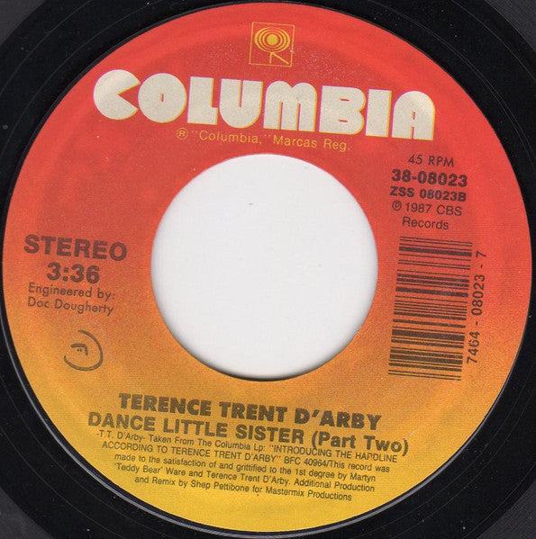 Terence Trent D'Arby : Dance Little Sister (7")