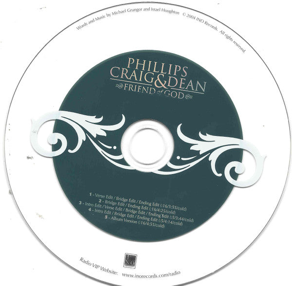 Phillips, Craig & Dean : Friend Of God (CD, Maxi, Promo)