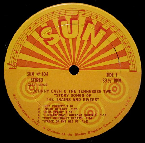Johnny Cash & The Tennessee Two : Story Songs Of The Trains And Rivers (LP, Album, Comp)