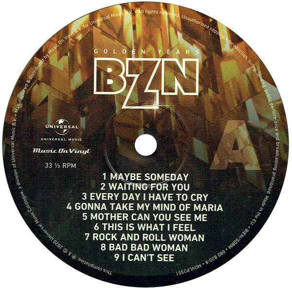 BZN : Golden Years 1968 - 1976 (2xLP, Comp, Ltd, Num, Gol)