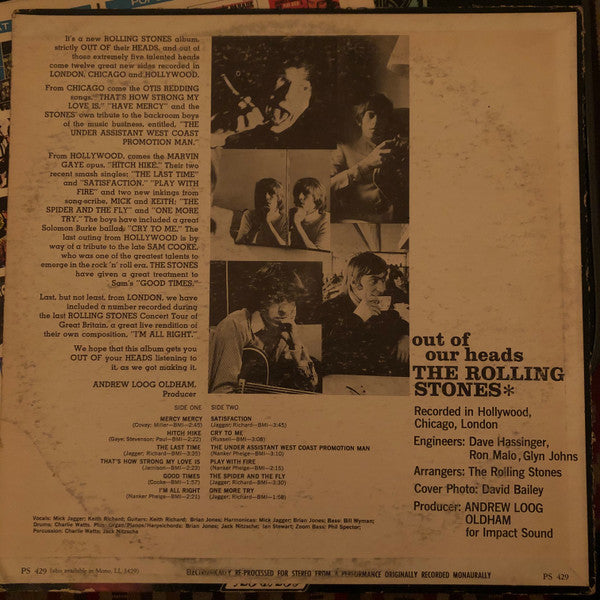 The Rolling Stones : Out Of Our Heads (LP, Album)