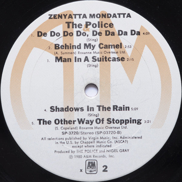 The Police : Zenyatta Mondatta (LP, Album, RE, x -)