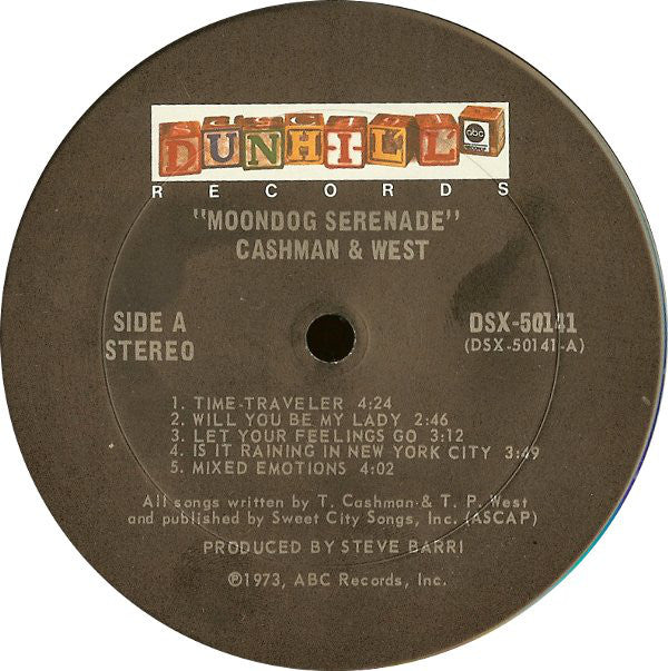 Cashman & West : Moondog Serenade (LP, Album)