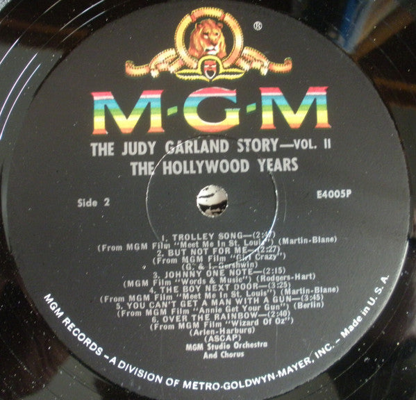 Judy Garland : The Judy Garland Story Vol. 2: The Hollywood Years! (LP, Comp)
