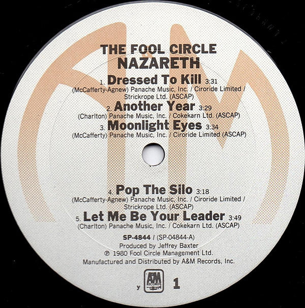 Nazareth (2) : The Fool Circle (LP, Album, y -)