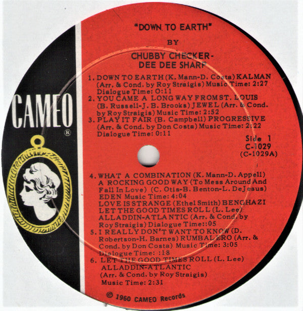 Chubby Checker & Dee Dee Sharp : Down To Earth (LP, Album, Mono)